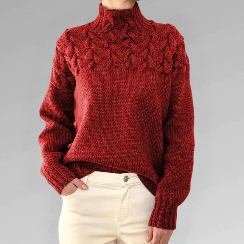 Babette™ | Acogedor jersey de punto con cuello alto - Imagen 6