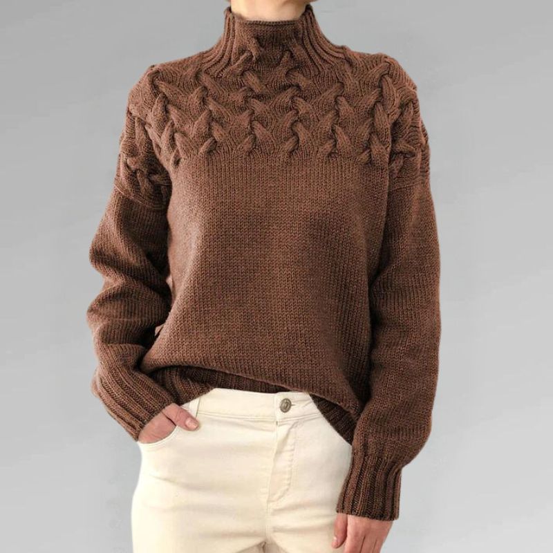Babette™ | Acogedor jersey de punto con cuello alto - Imagen 7