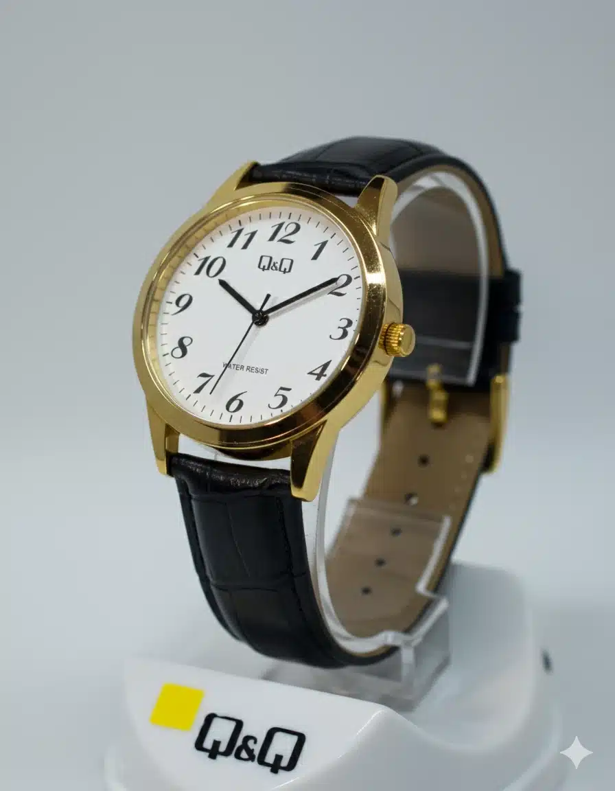 Reloj Q&Q Cuero Negro - Imagen 2