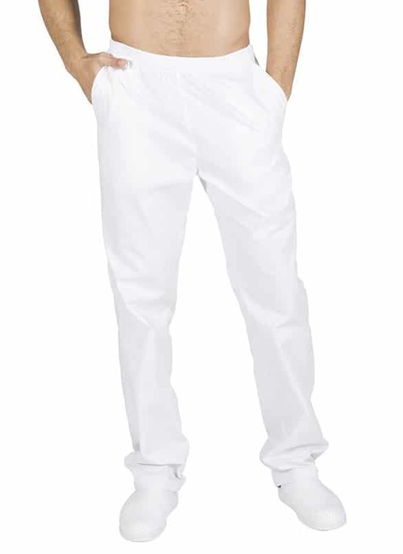 Pantalón sanitario unisex blanco - Imagen 2