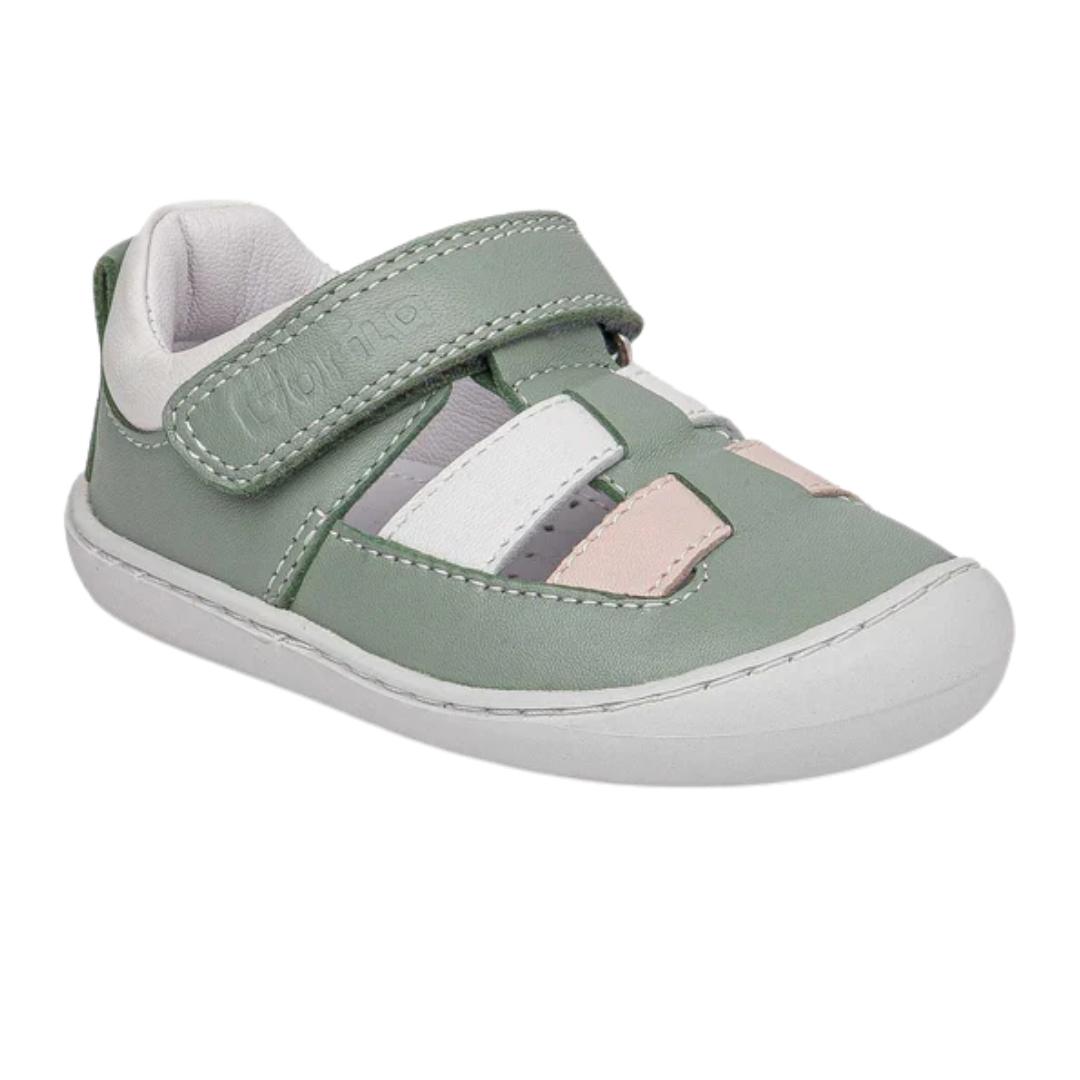 Sandalia piel barefoot o respetuosa con velcro Gorila - Imagen 2