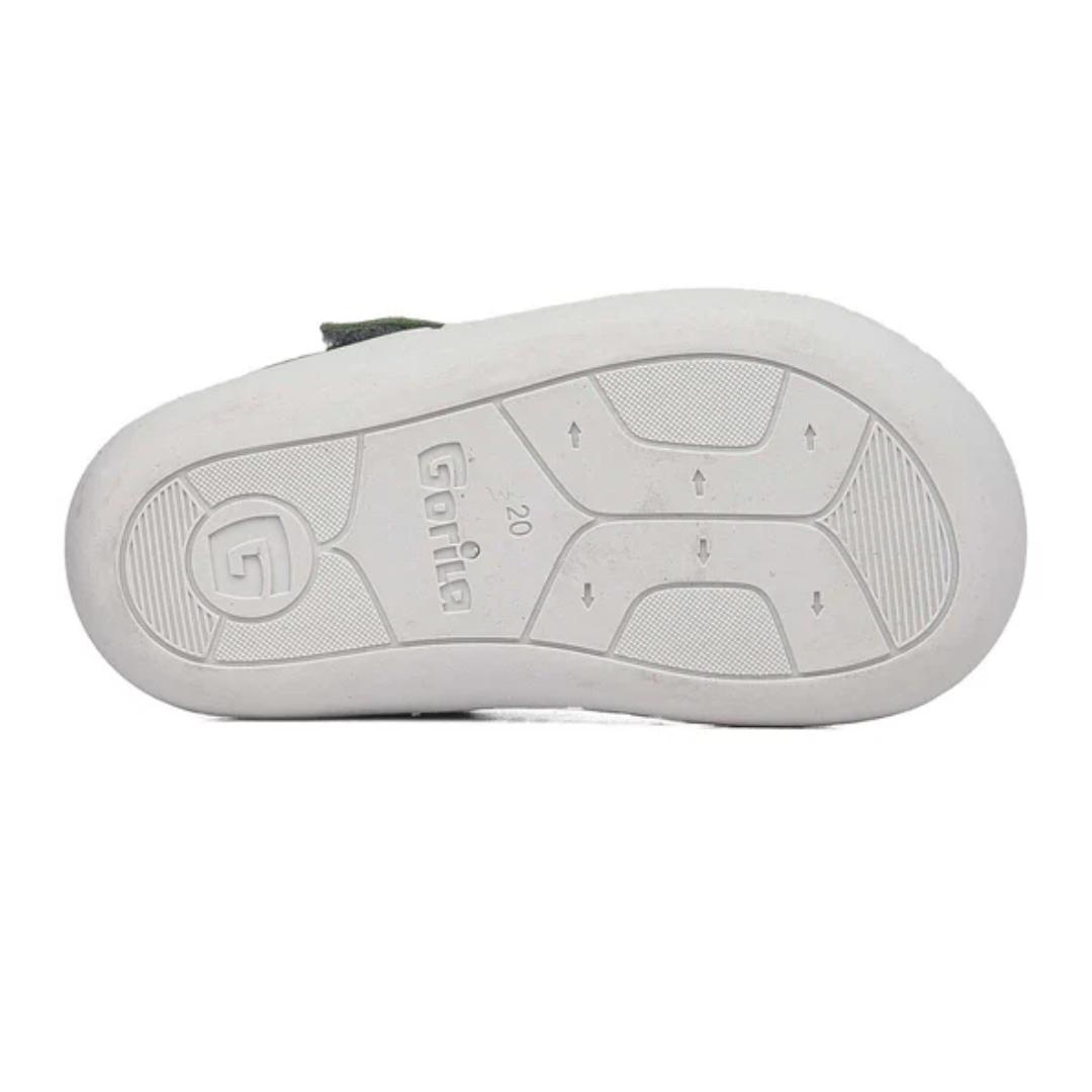 Sandalia piel barefoot o respetuosa con velcro Gorila - Imagen 4