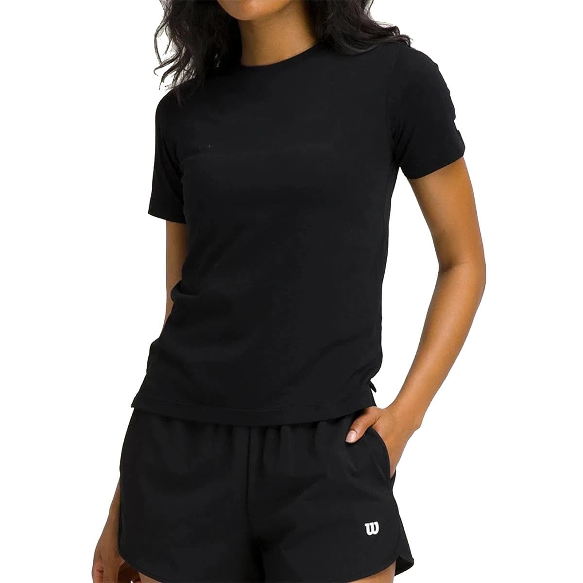 Camiseta Wilson Graphic Tee Negro No Logo Mujer - Imagen 2