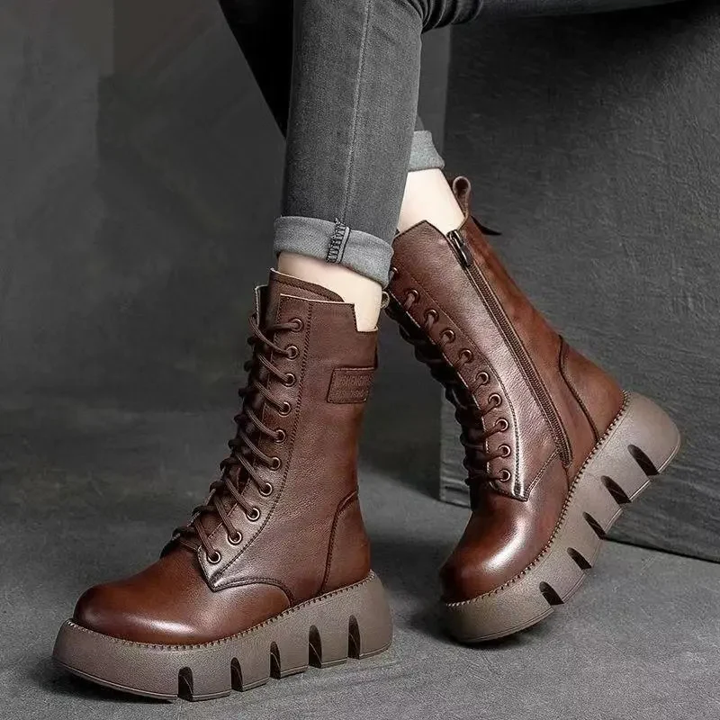 Botas Karina™ Cuero Vegano | Diseño Clásico - Imagen 3
