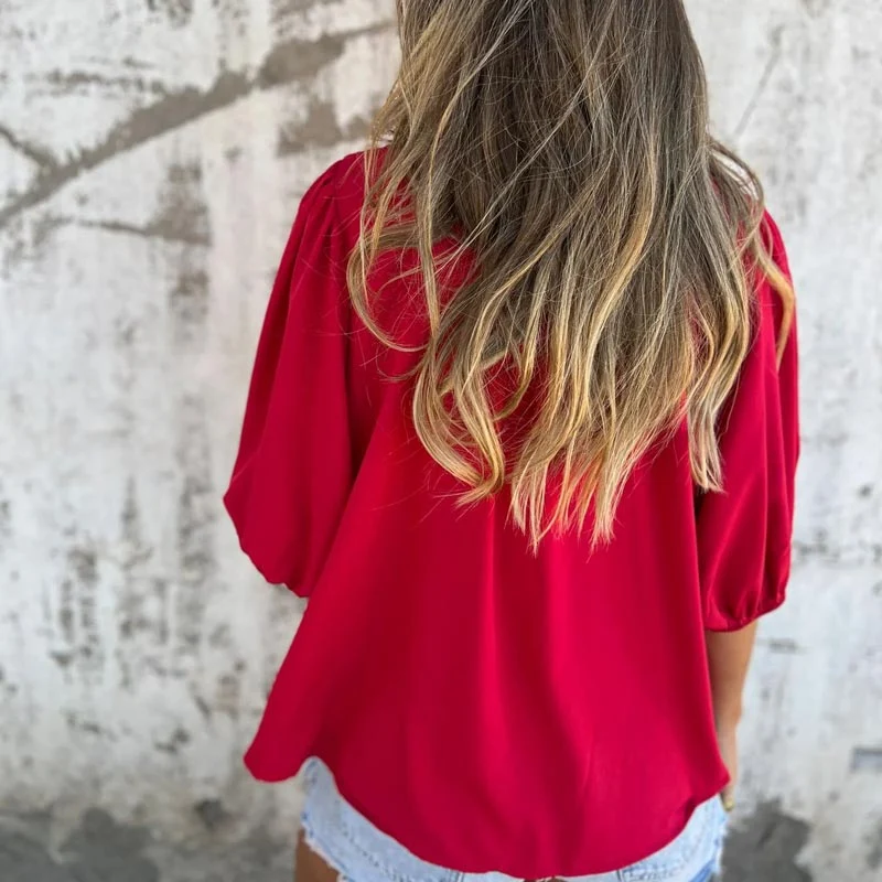 Aukje™ | Blusa chic estilo Ibiza - Imagen 5