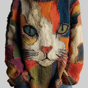 Zaira™ | Top artístico con gato