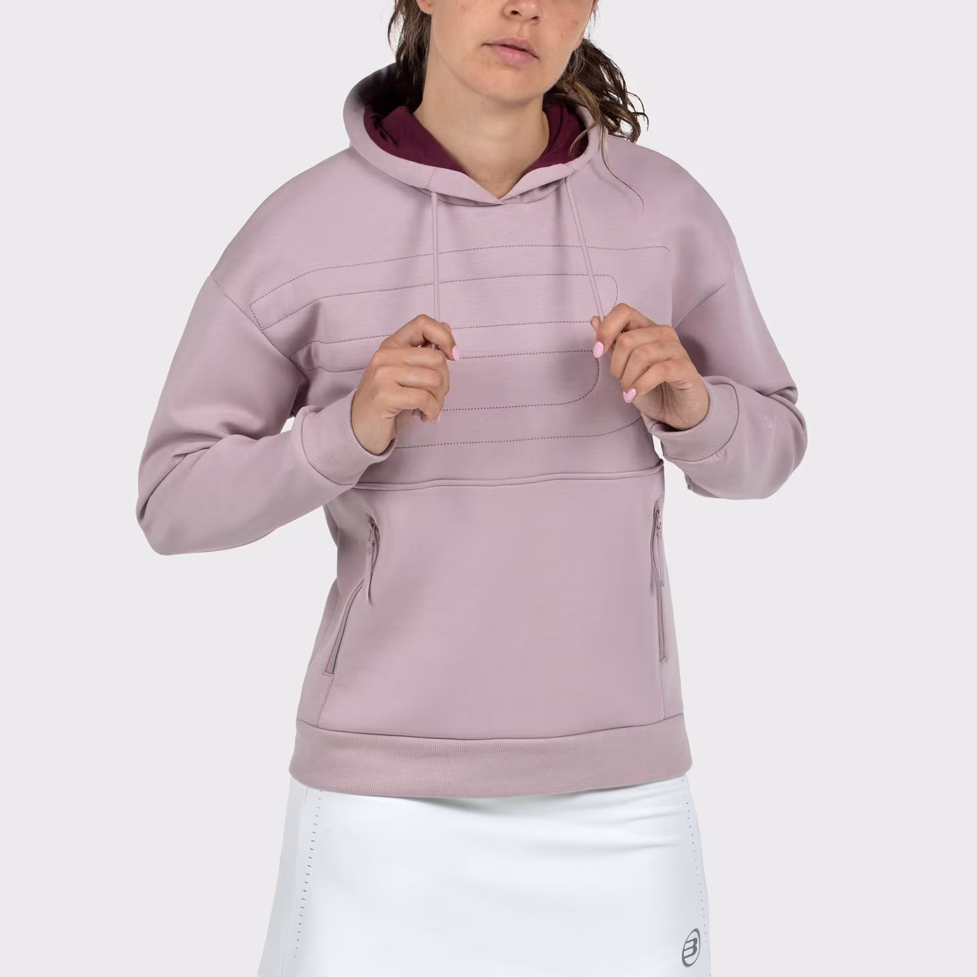 Sudadera Bullpadel Eolia Rosa Sombra 2026 - Imagen 3