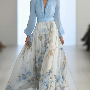 Tess™ | Vestido largo con estampado floral