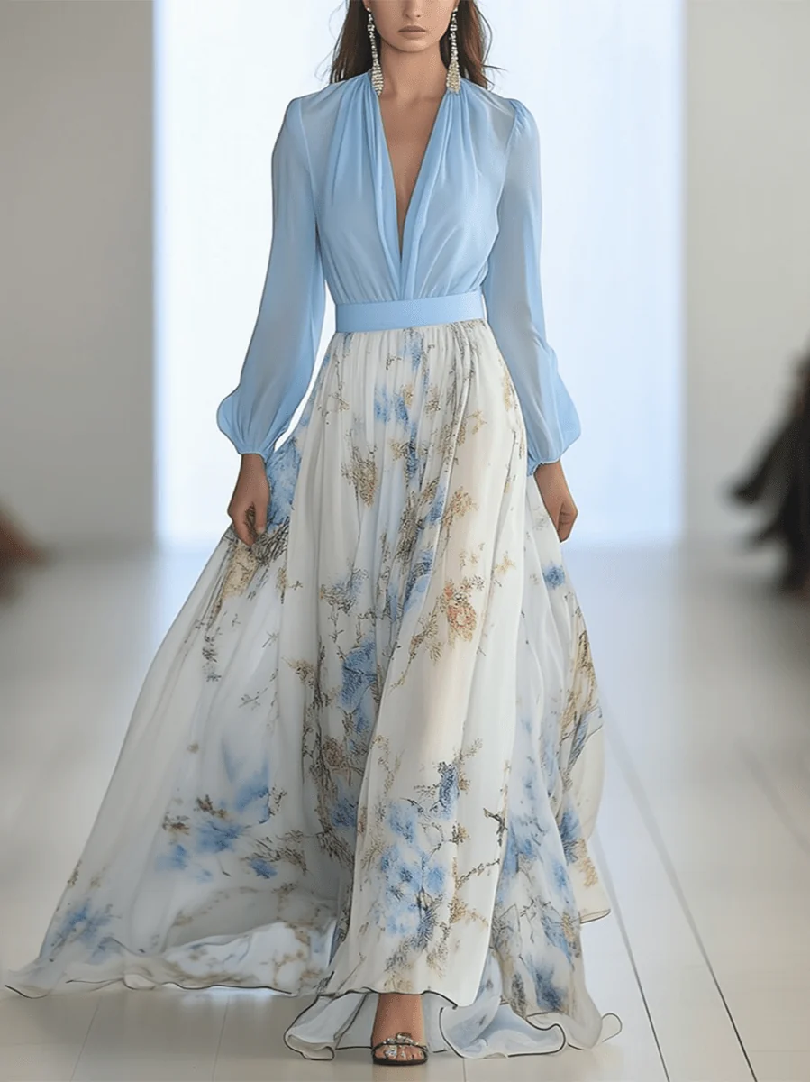 Tess™ | Vestido largo con estampado floral - Imagen 2