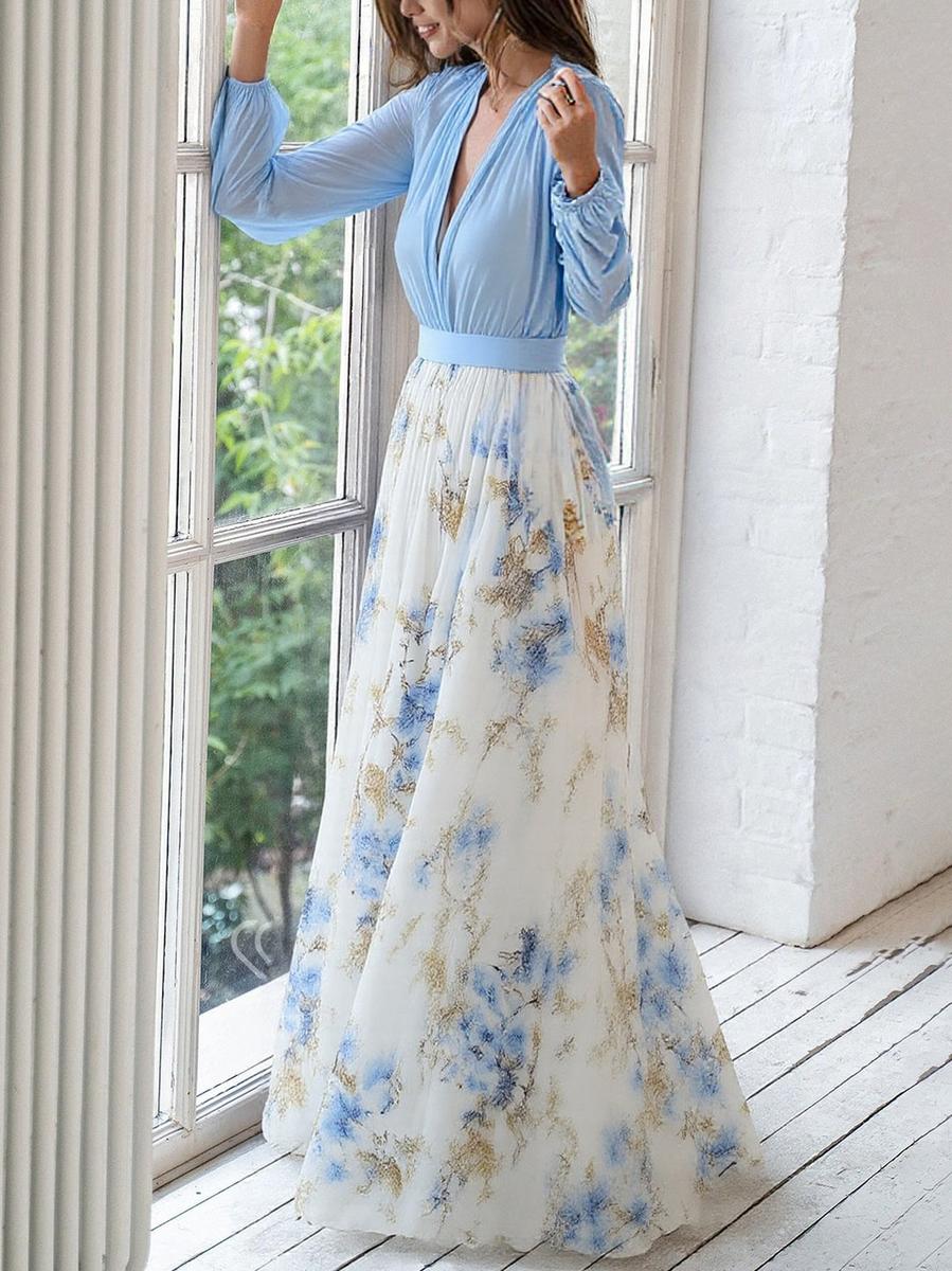Tess™ | Vestido largo con estampado floral - Imagen 3