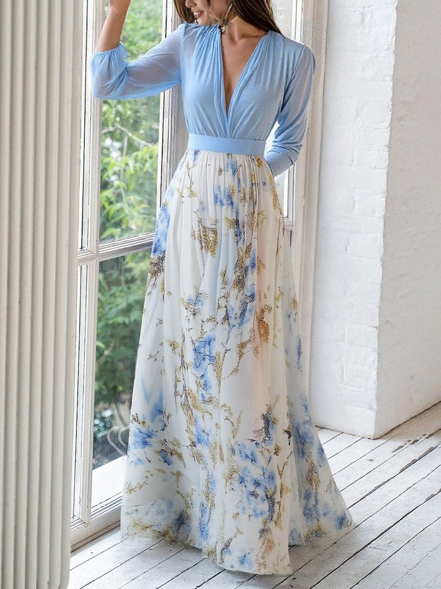 Tess™ | Vestido largo con estampado floral - Imagen 4
