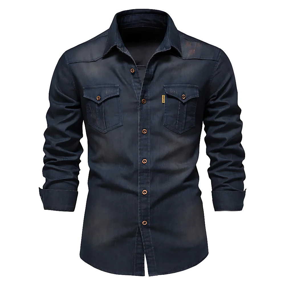 JIM - CAMISA DE ALGODÓN VAQUERO - Imagen 5