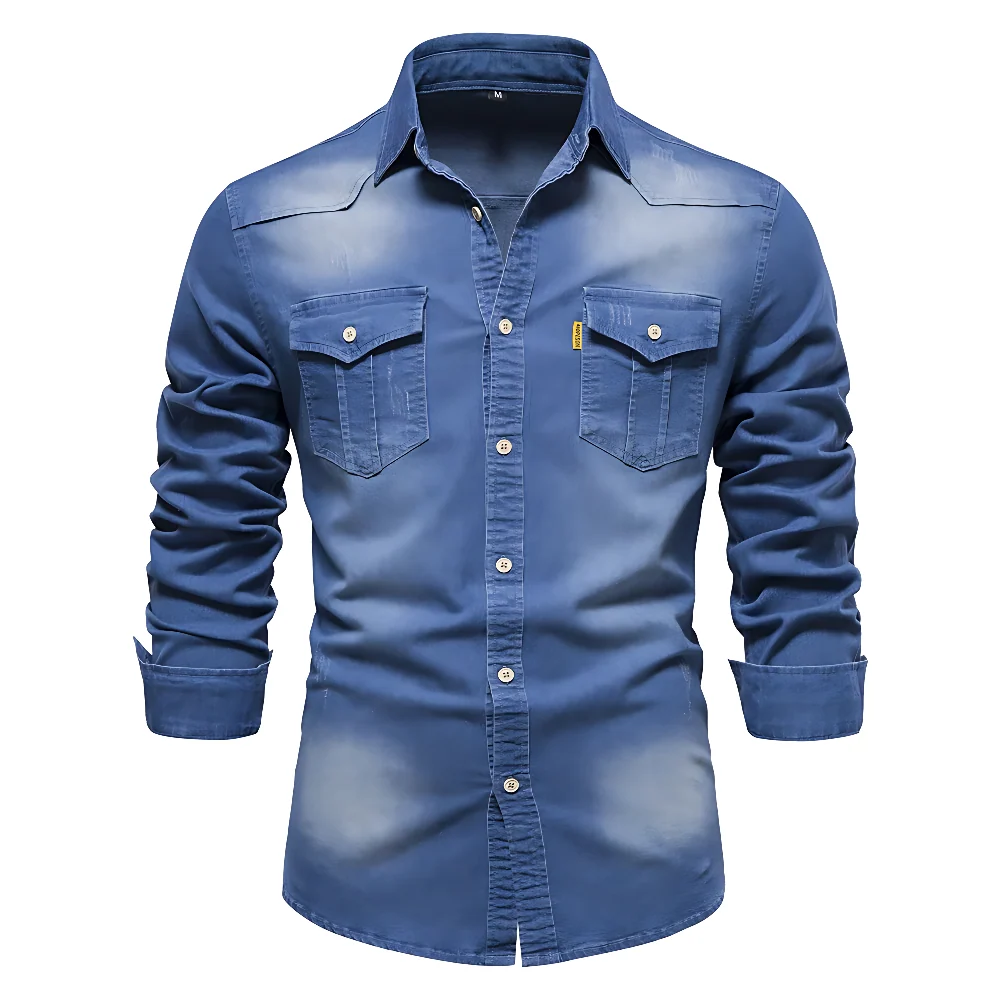 JIM - CAMISA DE ALGODÓN VAQUERO - Imagen 7