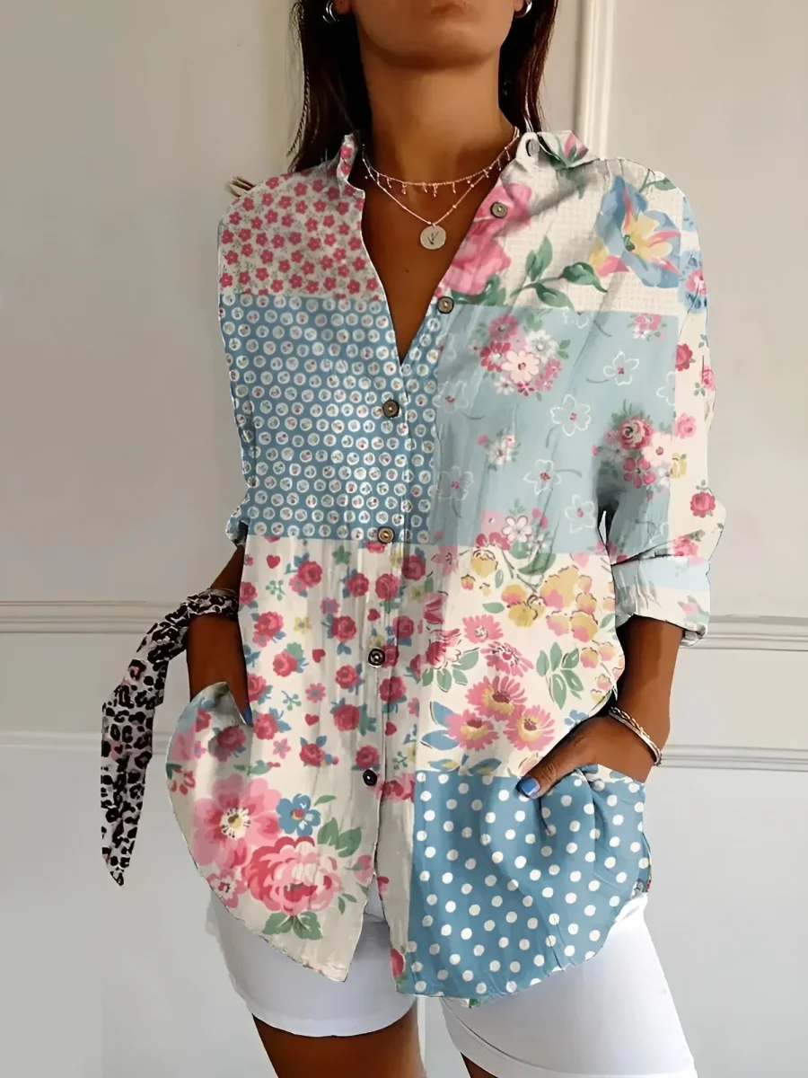 Roxanne - Blusa floral en algodón ligero - Imagen 3