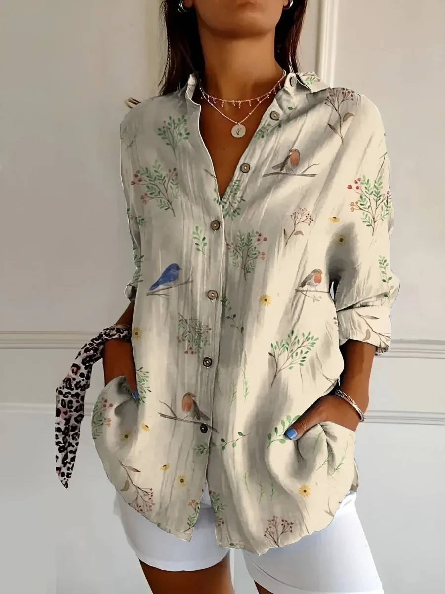 Roxanne - Blusa floral en algodón ligero - Imagen 5
