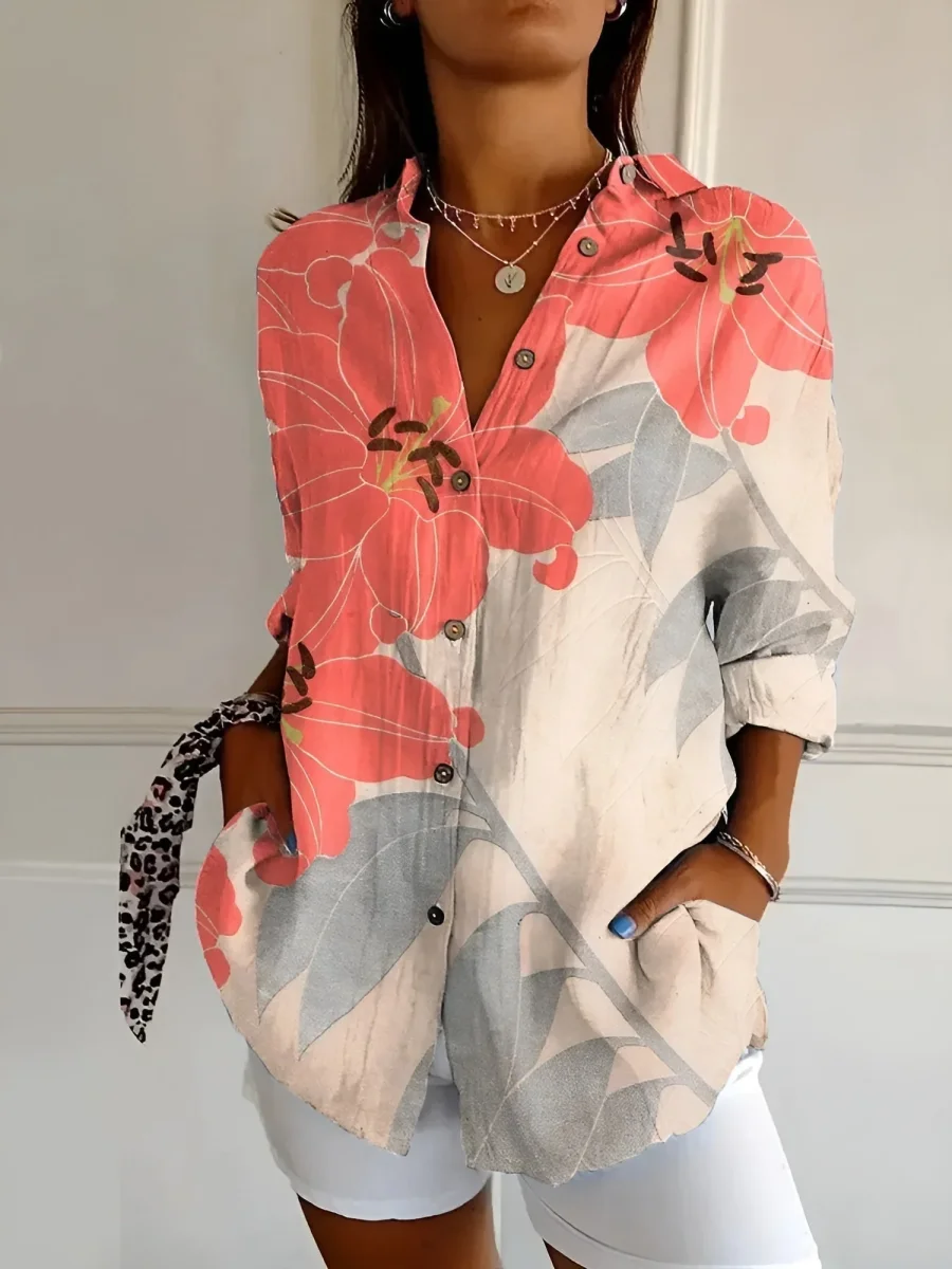 Roxanne - Blusa floral en algodón ligero - Imagen 8