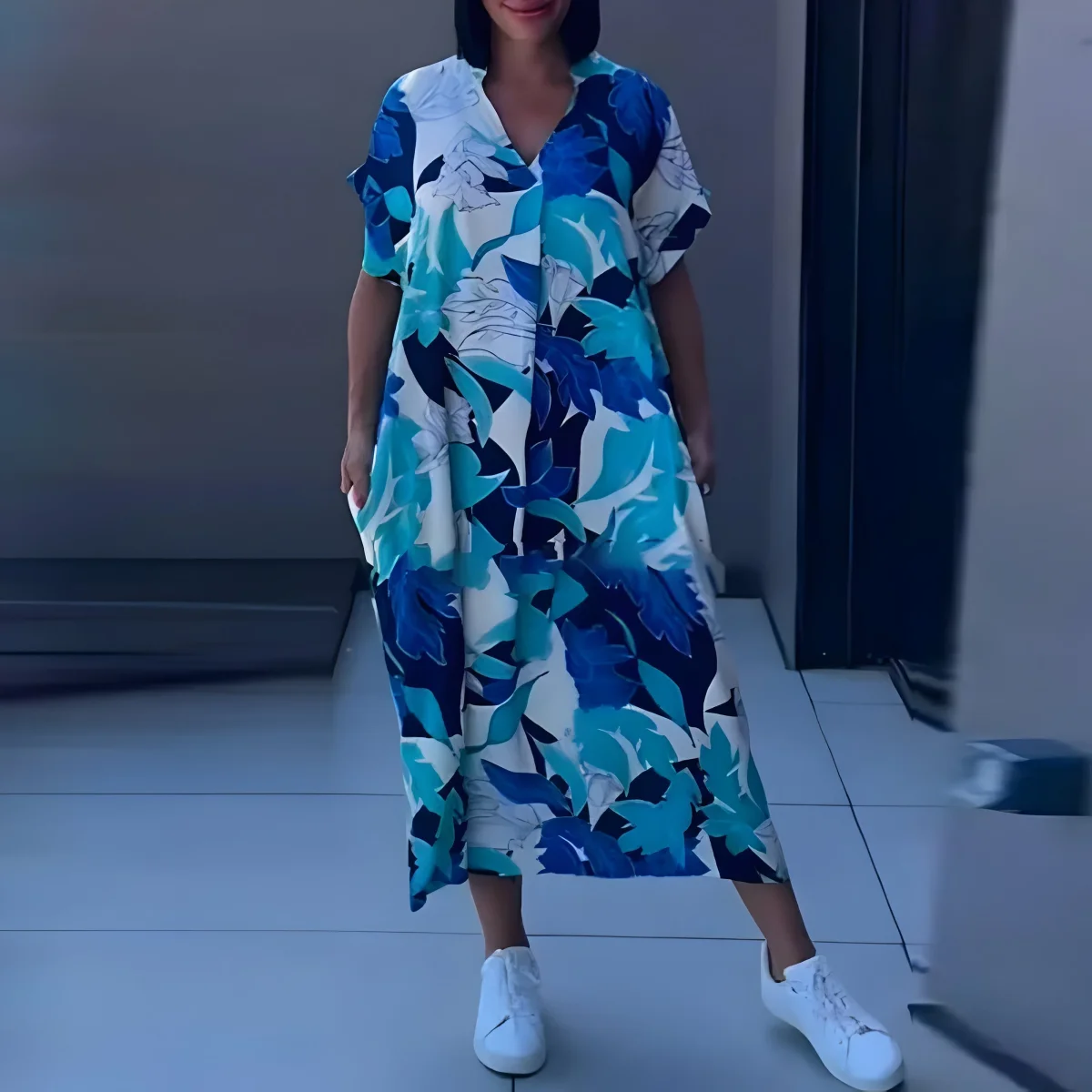 Zoé™ | Vestido largo con estampado colorido - Imagen 4