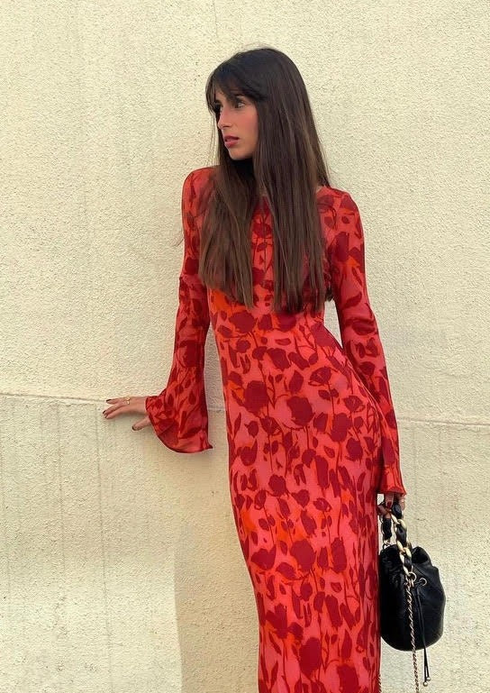 Vestido Suzette™ Delicado y Rojo - Imagen 3