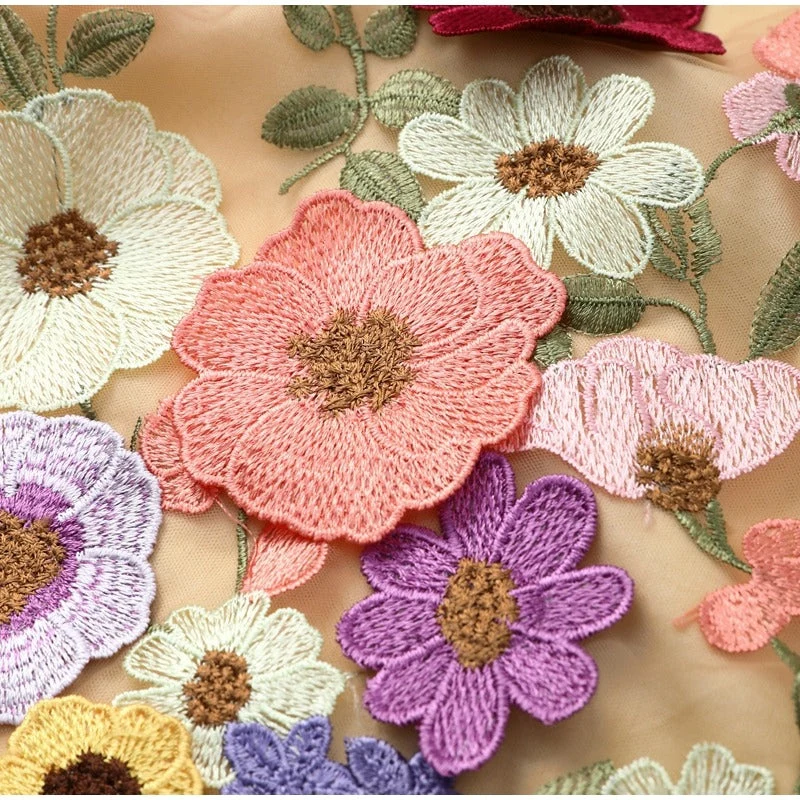Carla™ Vestido con Adornos Florales - Imagen 8