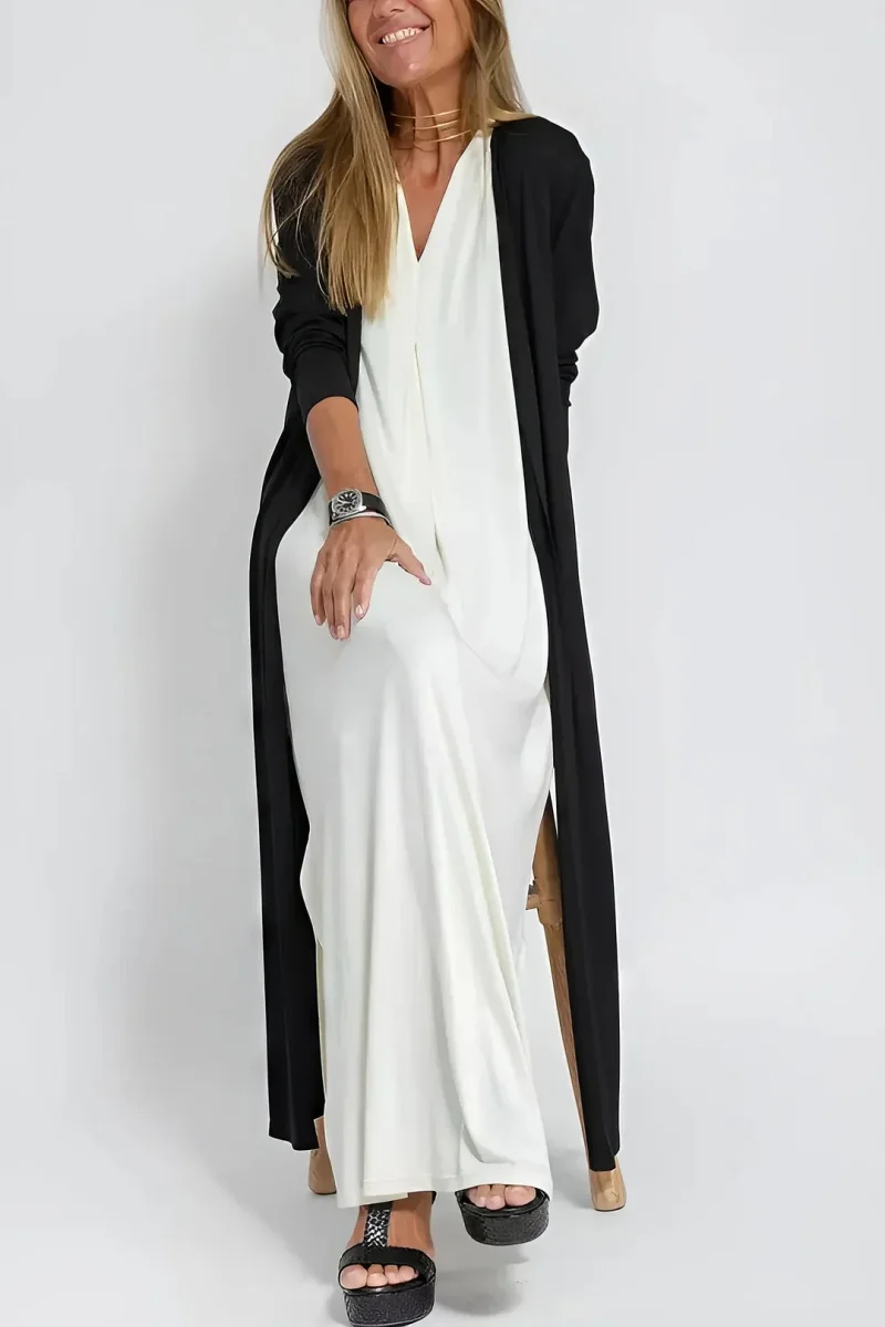 Ava™ | Elegante vestido largo + cárdigan a juego de REGALO - Imagen 4