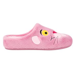 Zapatilla Para Casa Abierta Estampado De La Pantera Rosa