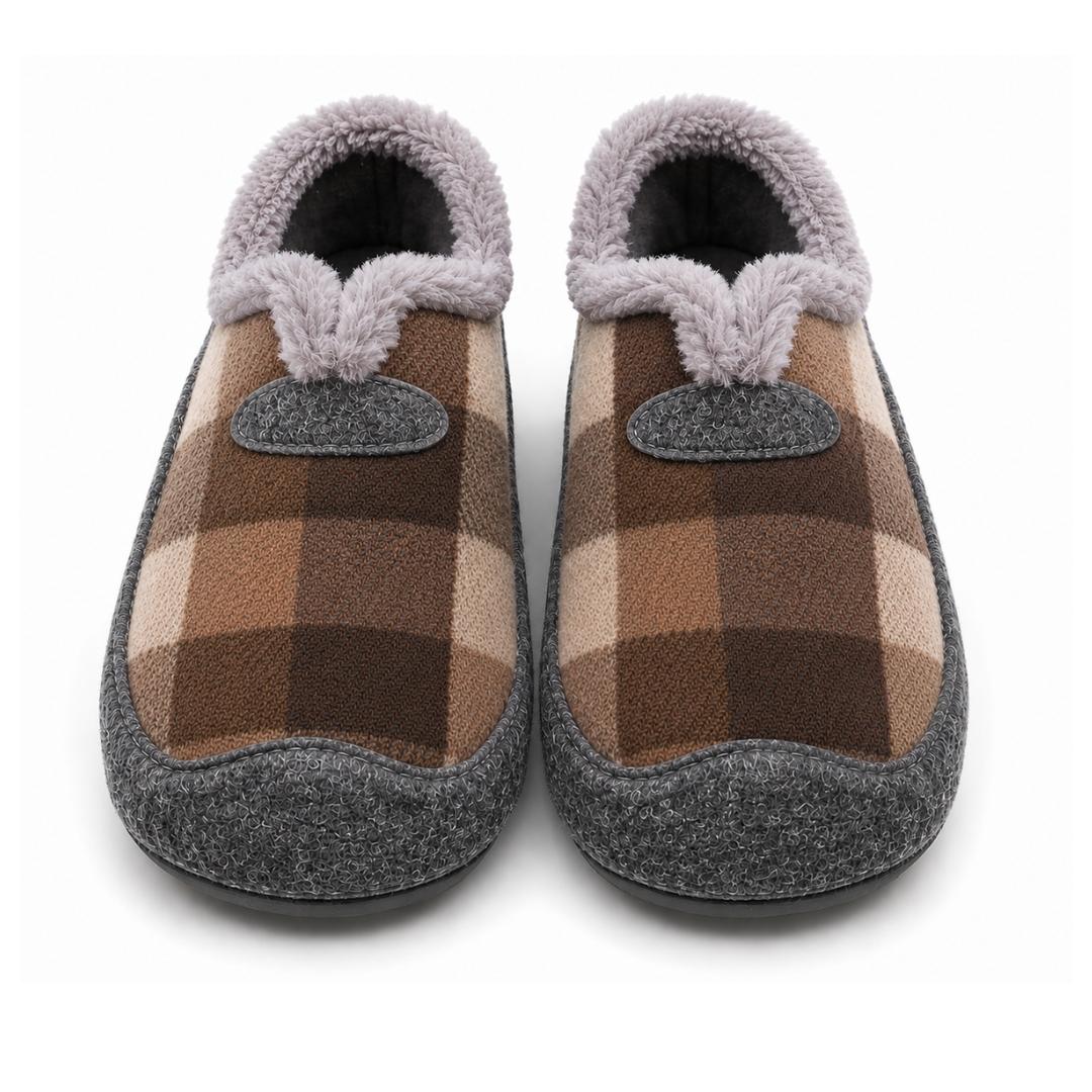 Zapatillas De Casa Mujer Cerrada Cuadros Multicolor - Imagen 7