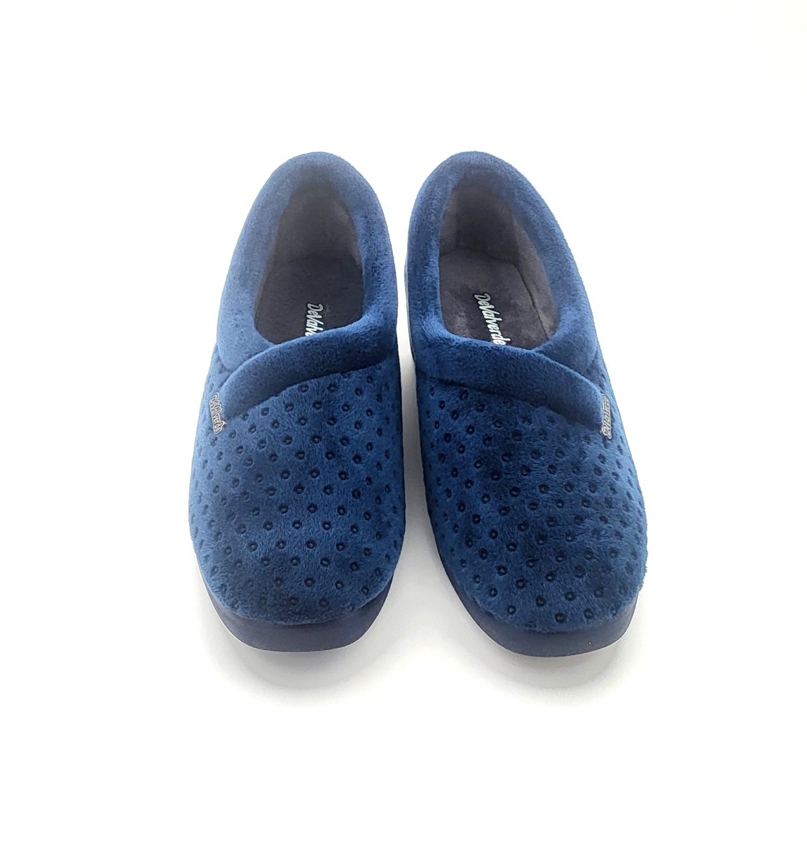 Zapatilla para mujer cerrada de algodón con un poco de tacón y suela de goma antideslizante - Imagen 3