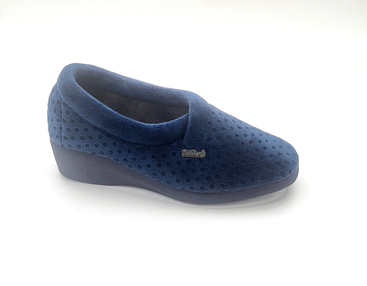 Zapatilla para mujer cerrada de algodón con un poco de tacón y suela de goma antideslizante - Imagen 4