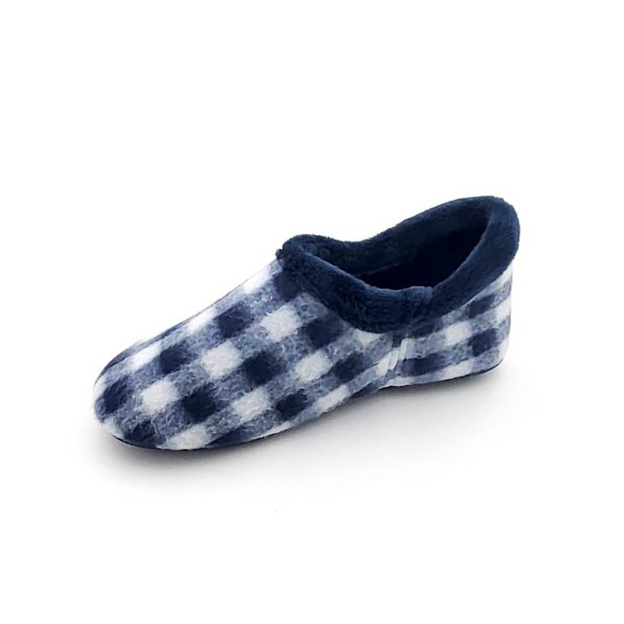 Zapatilla cerrada cuadros - Imagen 4