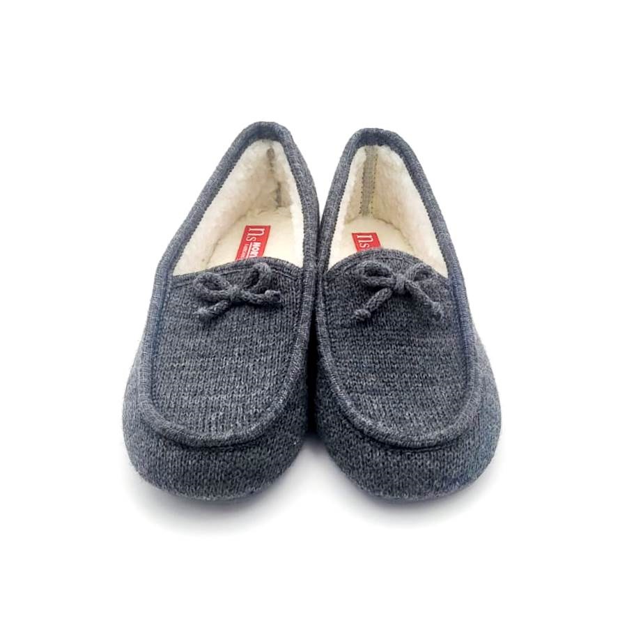 Zapatilla para casa cerrada tipo mocasín con suela de goma - Imagen 7