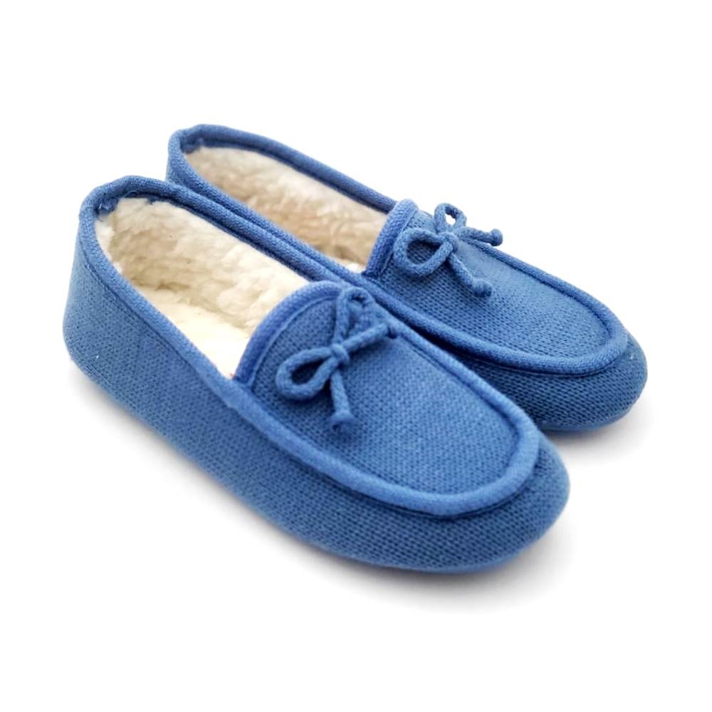 Zapatilla para casa cerrada tipo mocasín con suela de goma - Imagen 4