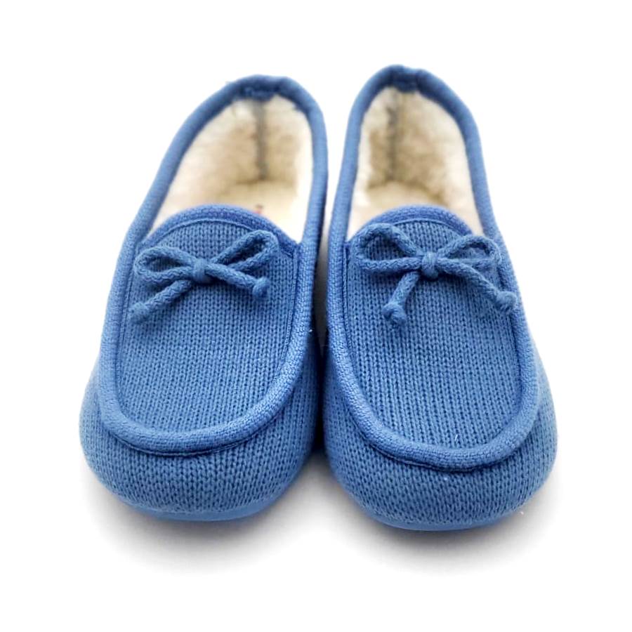 Zapatilla para casa cerrada tipo mocasín con suela de goma - Imagen 3