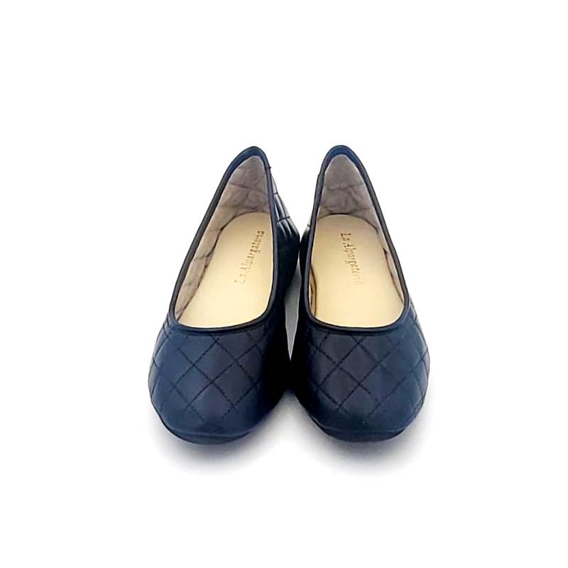 Zapatillas Clásicas para casa cerradas en PIEL COSIDA TIPO CHANNEL - Imagen 5