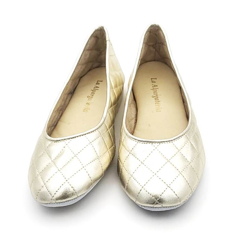 Zapatillas Clásicas para casa cerradas en PIEL COSIDA TIPO CHANNEL - Imagen 7