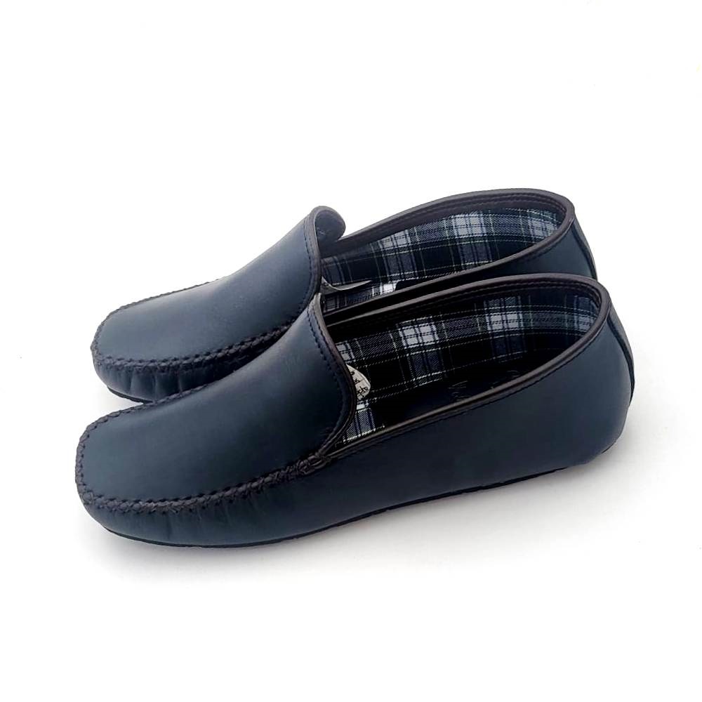 Zapatilla para casa en napa piel con suela de goma - Imagen 3