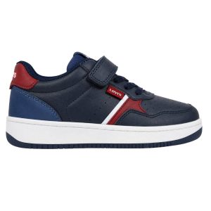 Zapatilla Deportiva En Piel Con Doble Velcro y Cordones Elásticos Levi´s