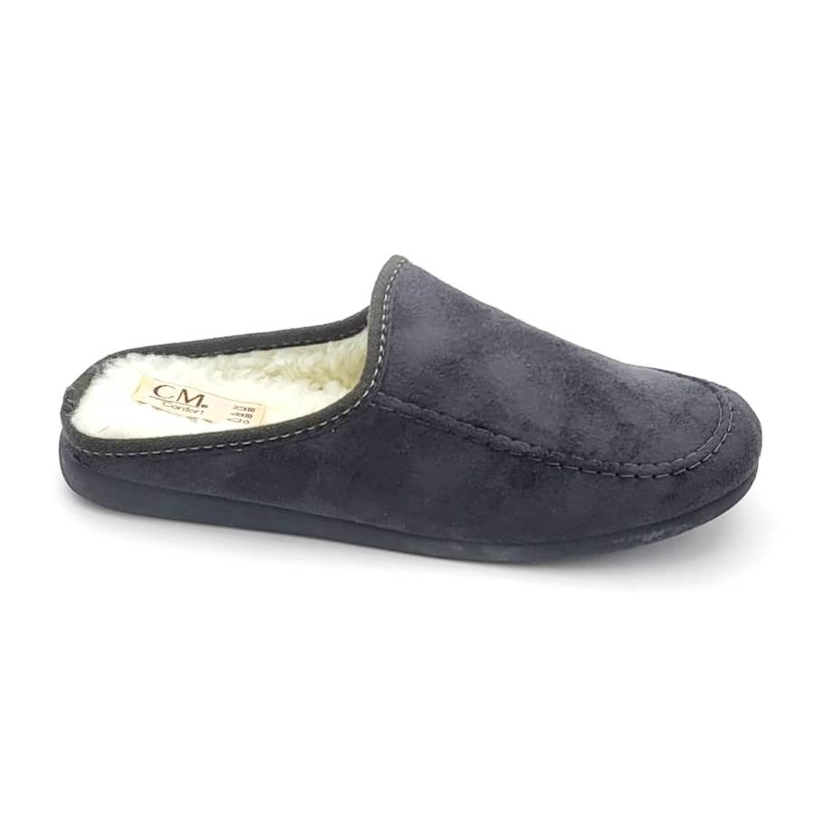 Zapatilla para hombre en algodón natural y con suela de goma antideslizante - Imagen 4