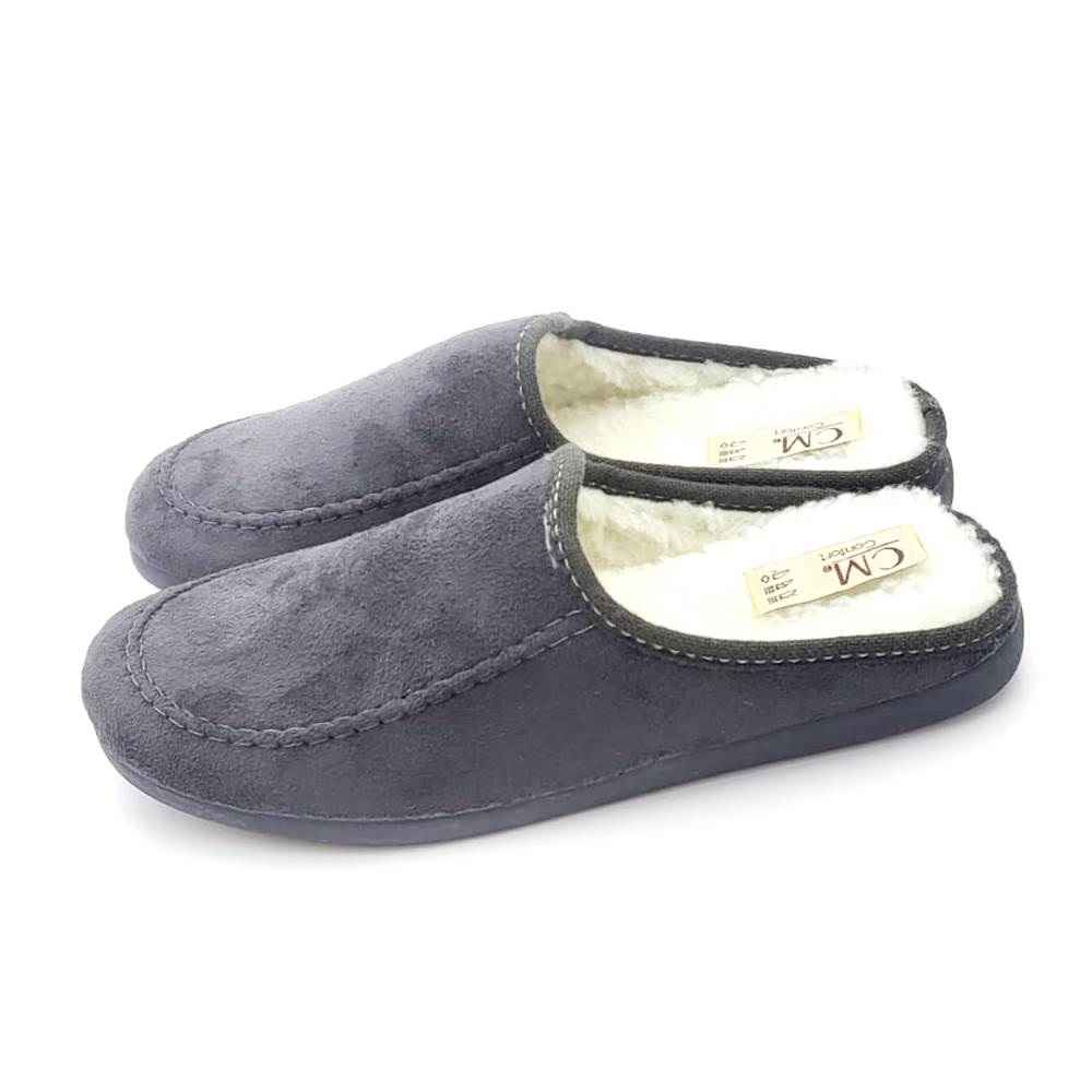 Zapatilla para hombre en algodón natural y con suela de goma antideslizante - Imagen 7