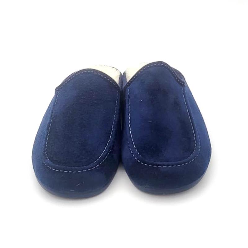 Zapatilla para hombre en algodón natural y con suela de goma antideslizante - Imagen 2