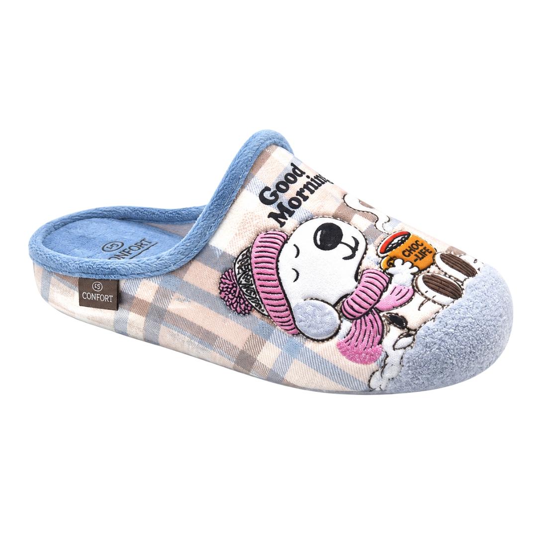 Zapatilla descalza de algodón con dibujo snoopy good morning - Imagen 2