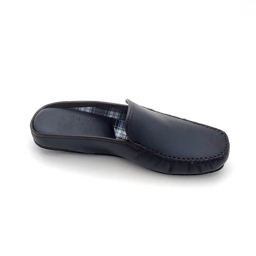 Zapatillas para casa en napa piel con suela de goma - Imagen 3