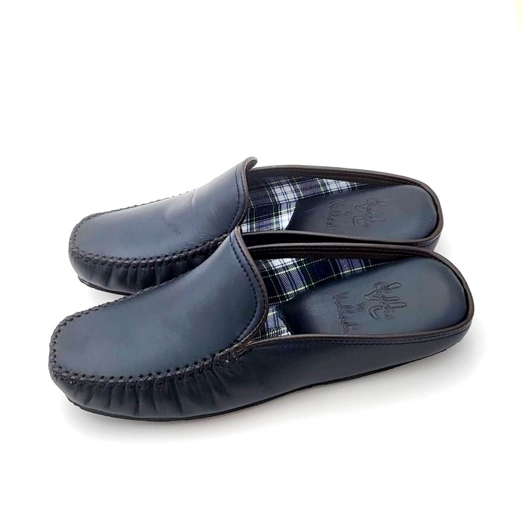 Zapatillas para casa en napa piel con suela de goma - Imagen 5