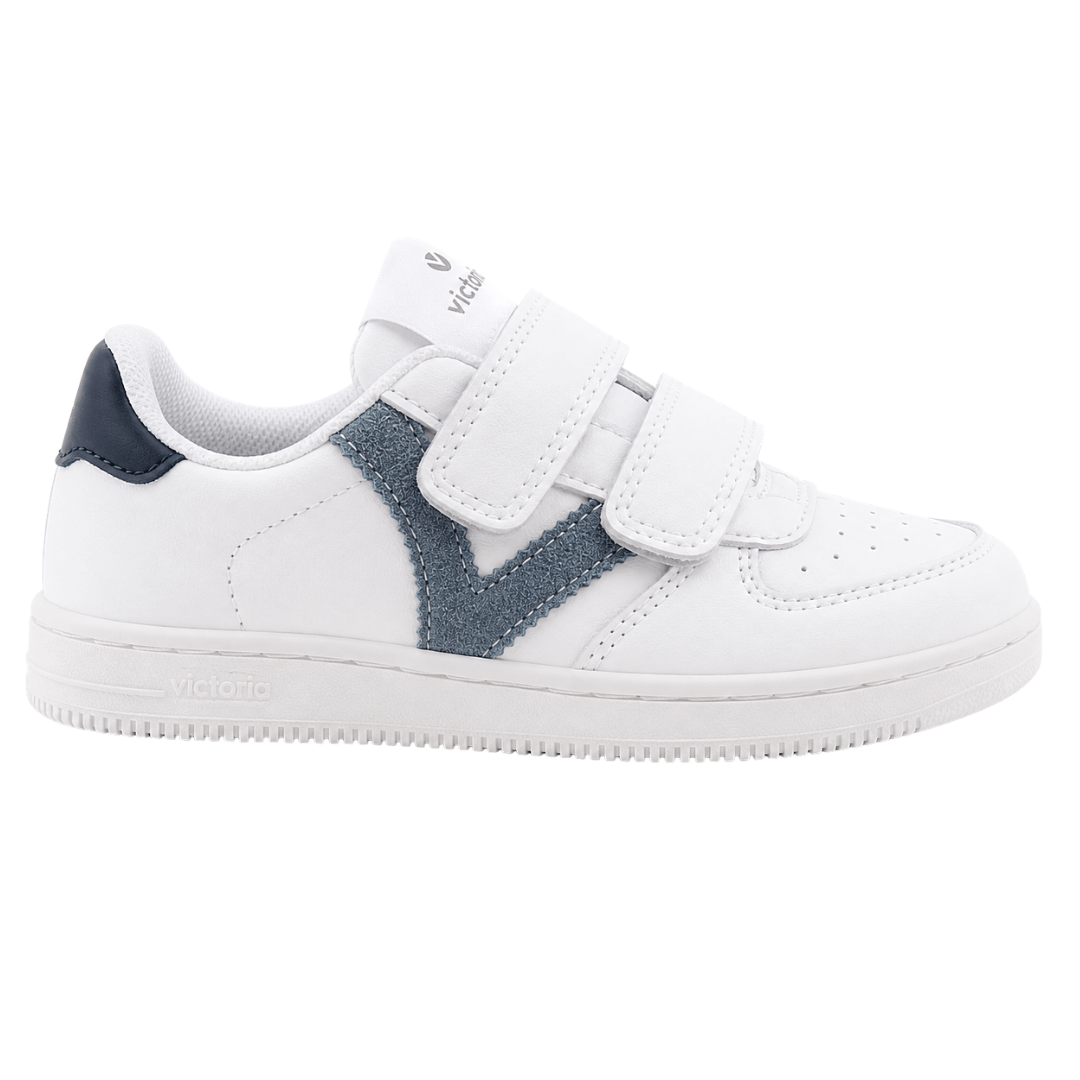 Zapatilla deportiva ante piel doble velcro VICTORIA - Imagen 2