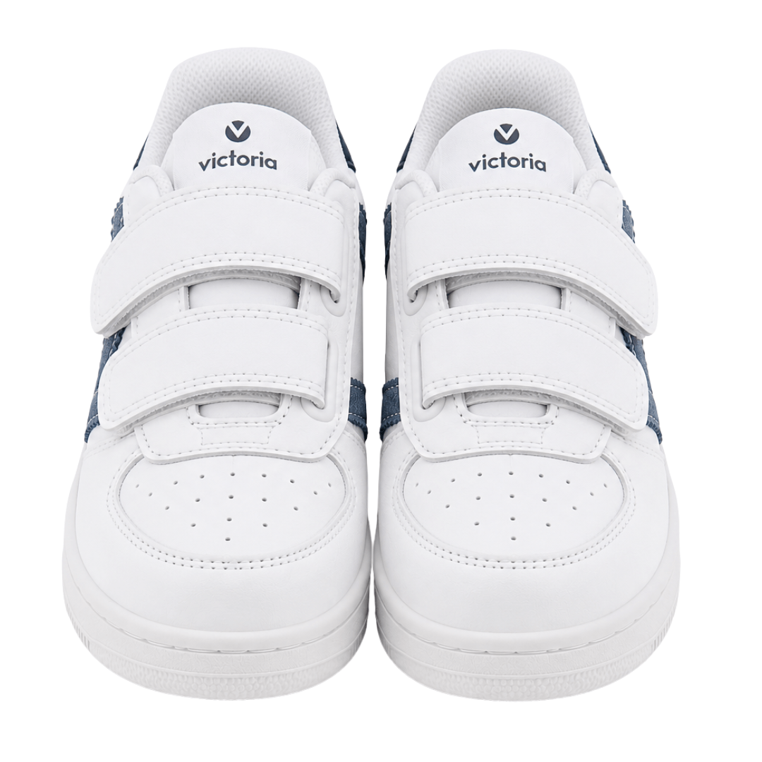 Zapatilla deportiva ante piel doble velcro VICTORIA - Imagen 4