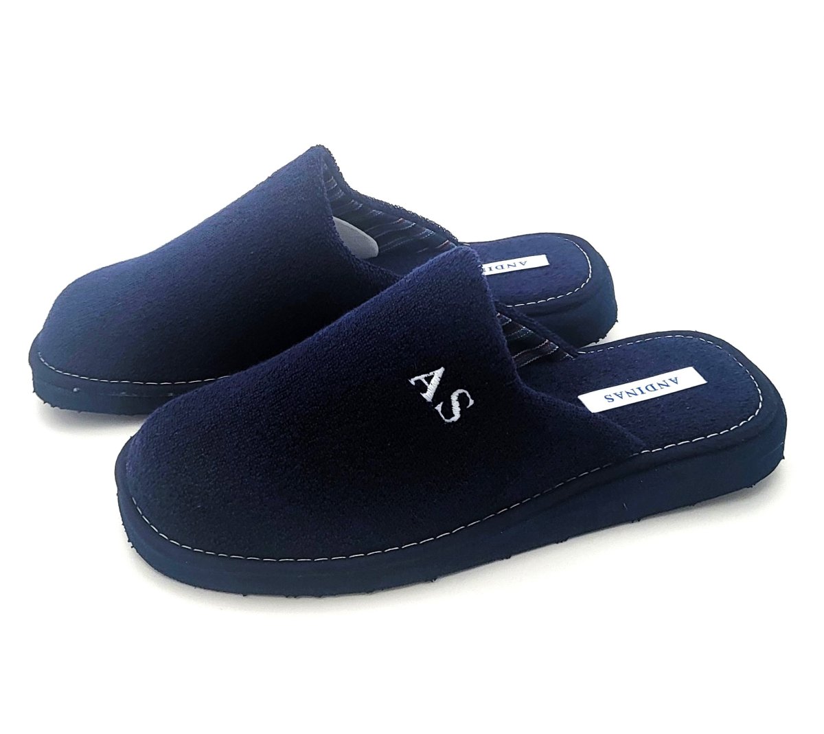 Zapatilla para casa destalonada tipo ZUECO con suela ligera de algodón - Imagen 3