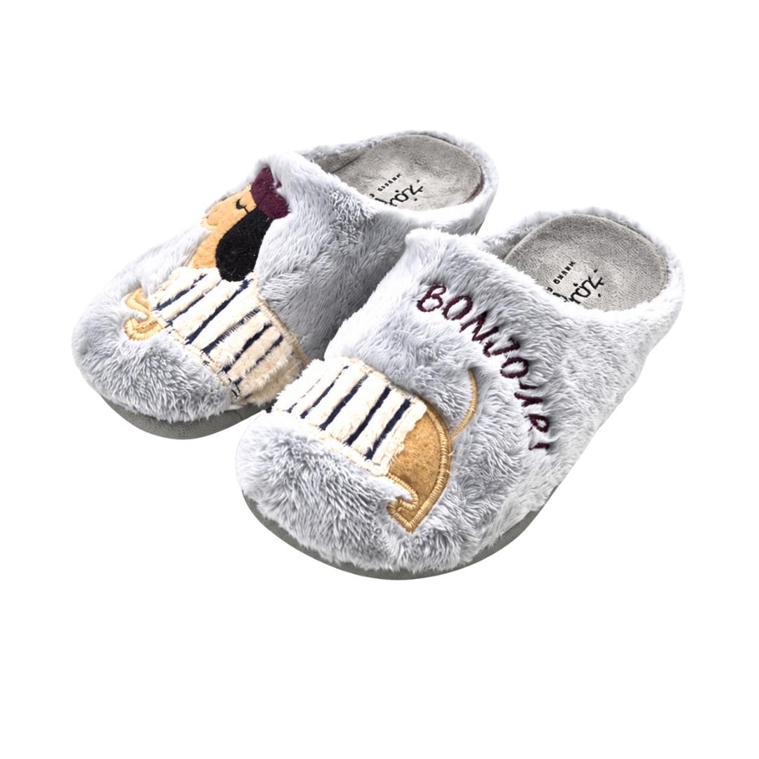 Zapatilla para casa descalza con dibujo de Perrito BONJOURI - Imagen 3