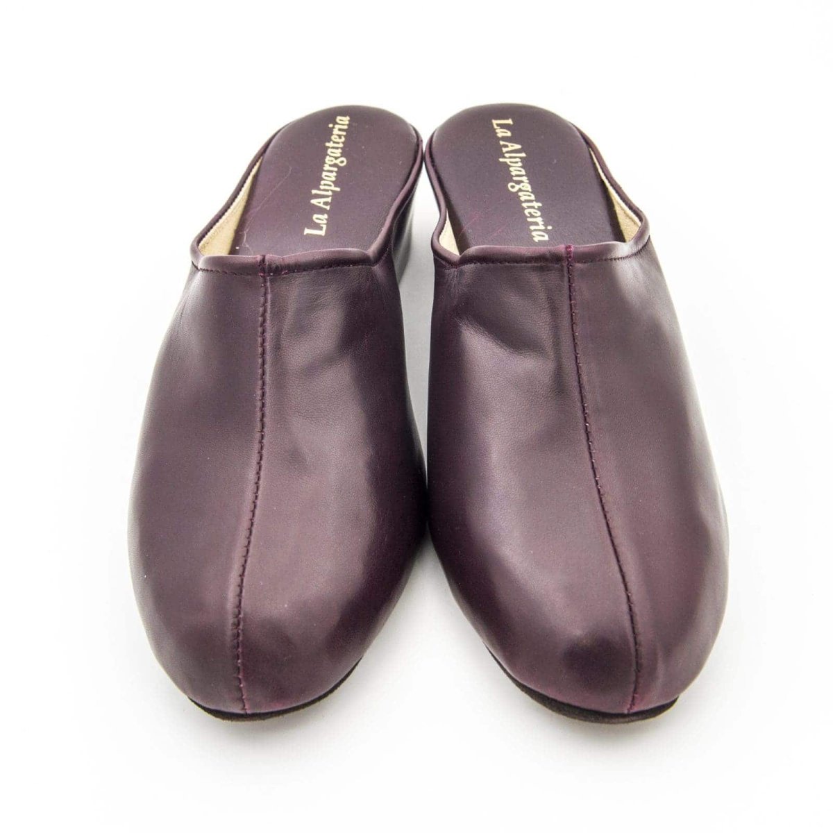 Zapatillas en napa piel de mujer con suela silenciosa y tacon de 3cm - Imagen 4