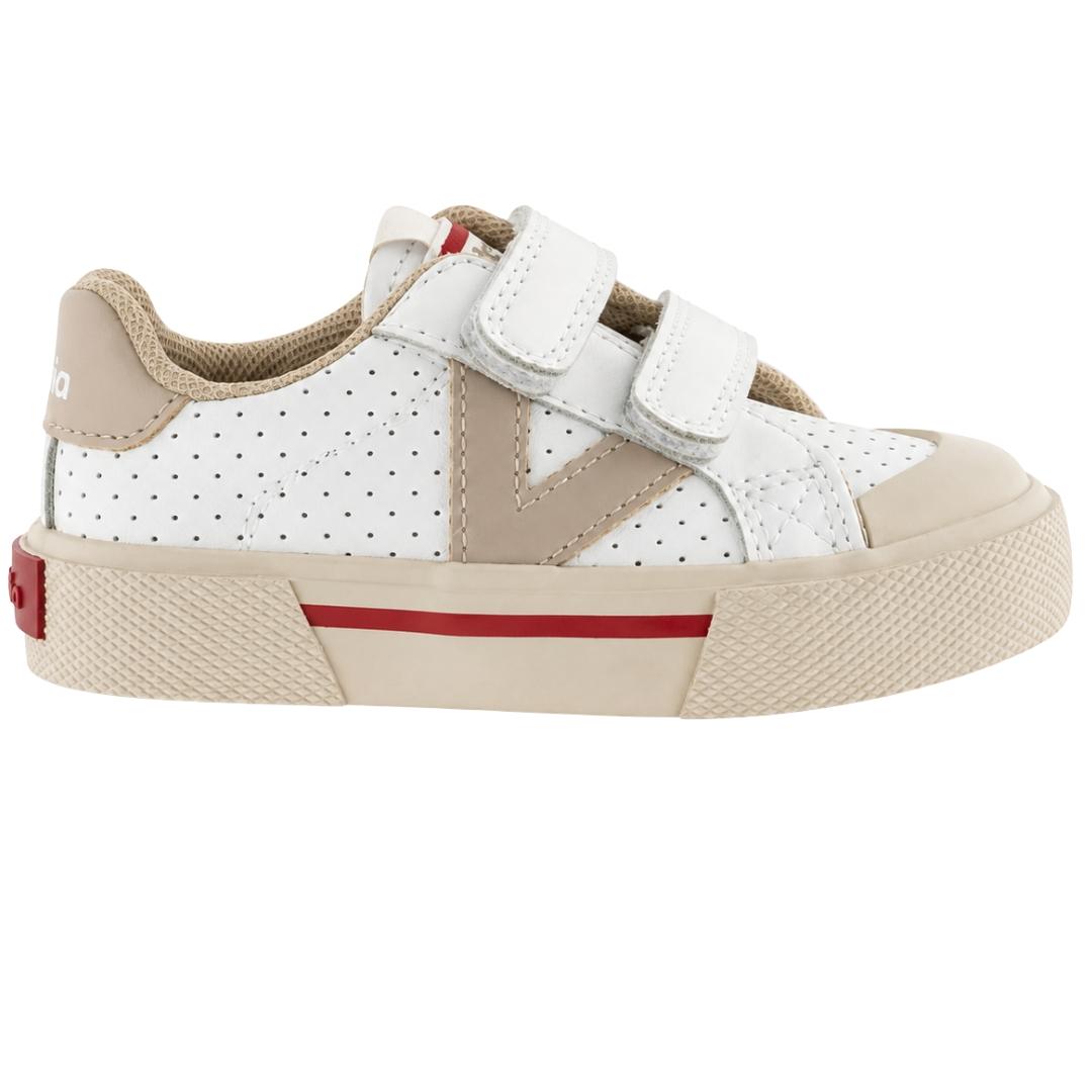 Zapatilla niños de piel y lunares VICTORIA - Imagen 4