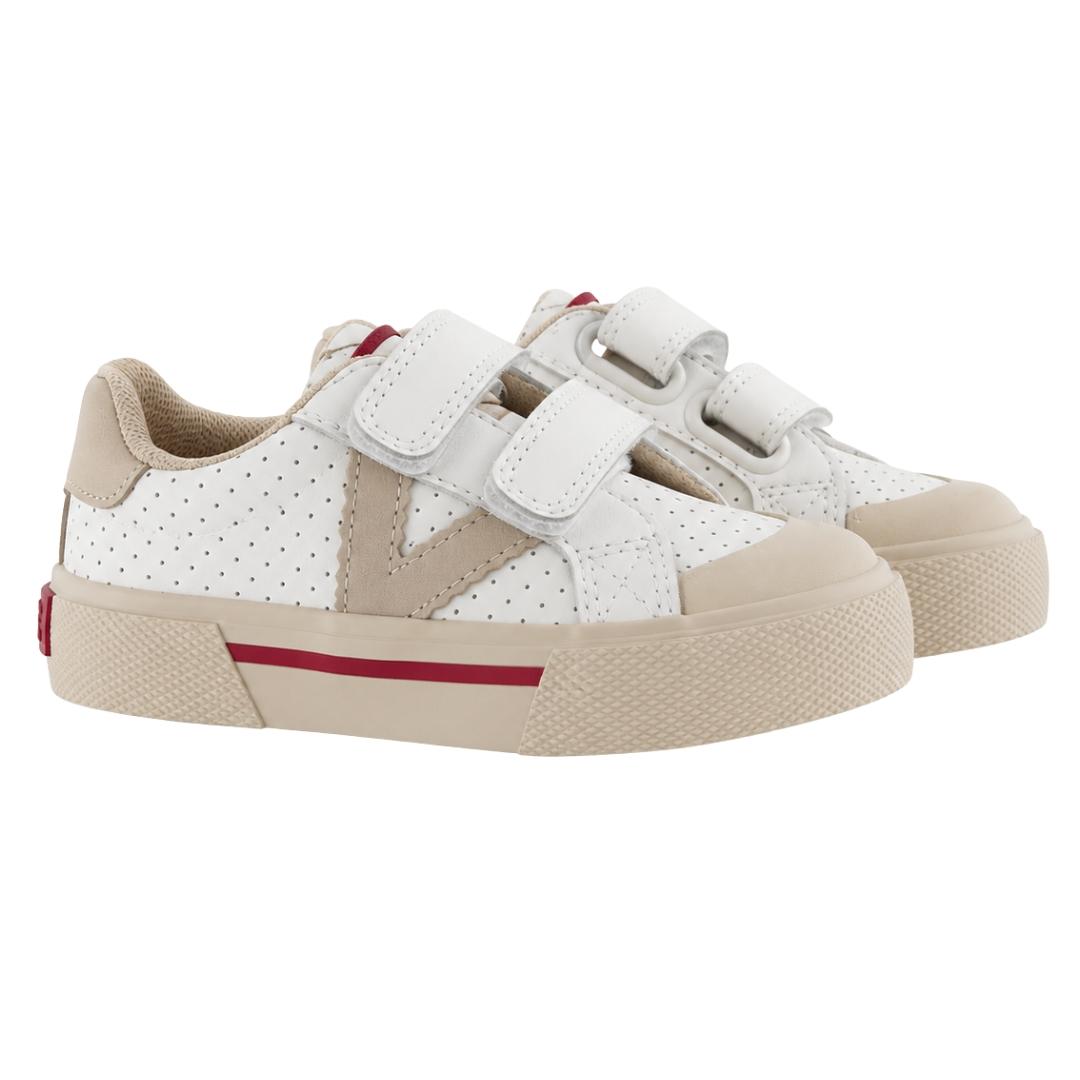 Zapatilla niños de piel y lunares VICTORIA - Imagen 5