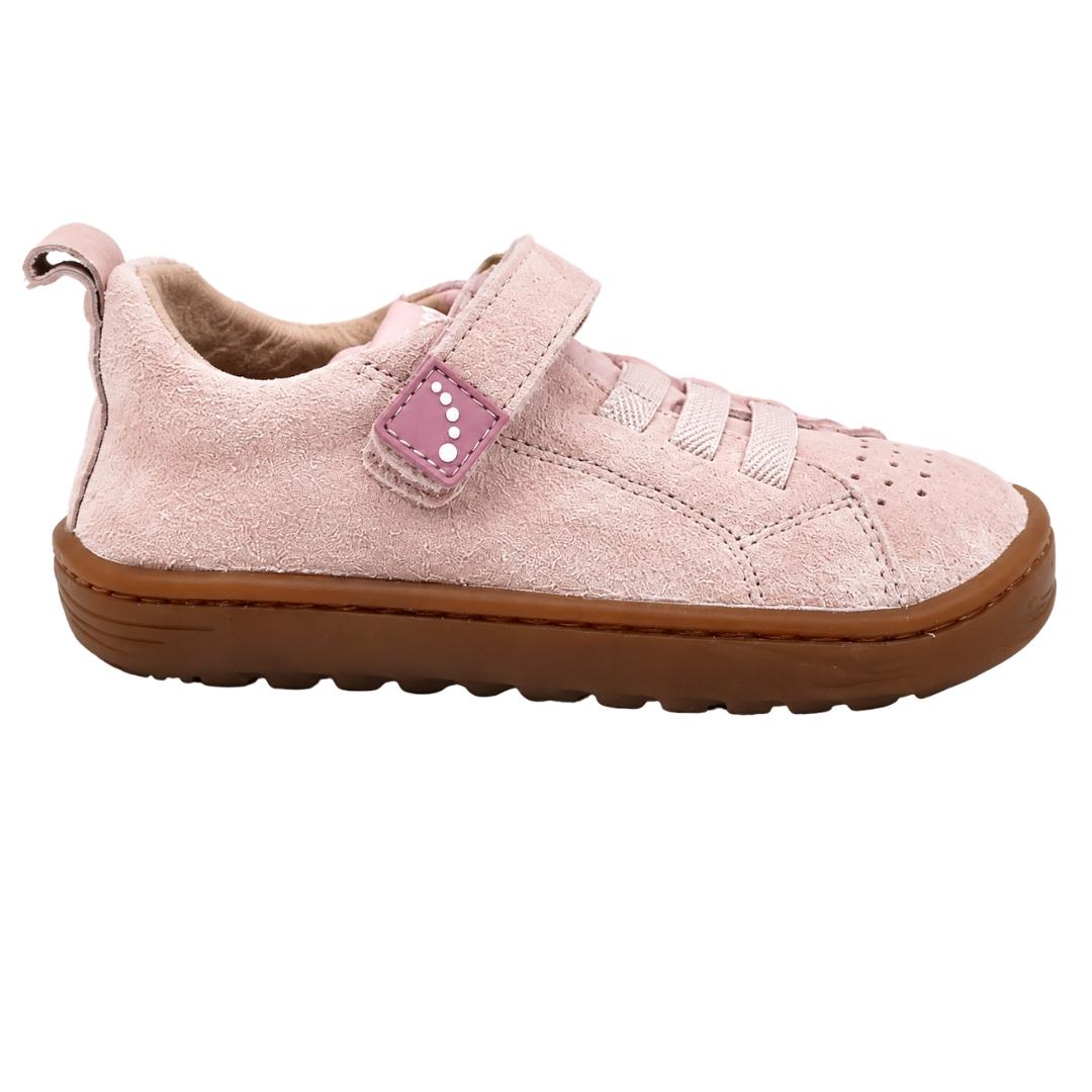 Zapatilla Respetuosa Doble Velcro en Piel Ante Blanditos